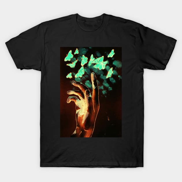 Touching Butterflies T-Shirt by theprometeus